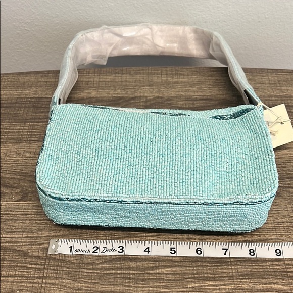 Sol and Mer Swimmers Beaded Shoulder Bag 🩵💛❤️ - Picture 9 of 10